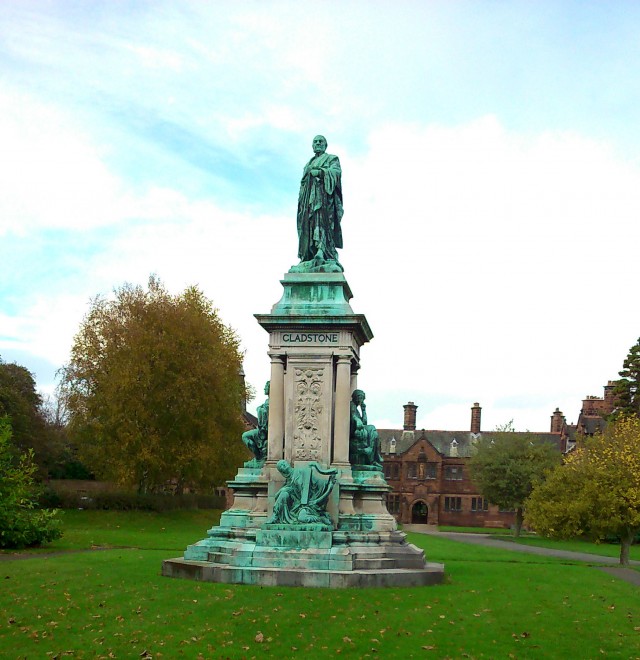 Hearth Gladstone statue