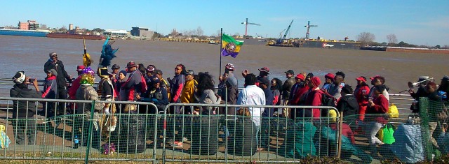 Mardi Gras Zulu crowd